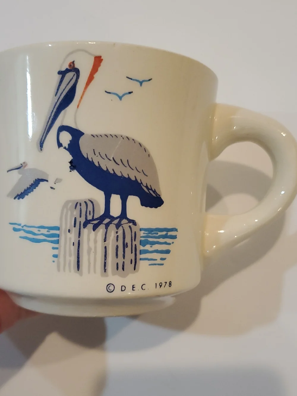 Pelican Mug 1978 9oz Cream Off White